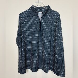 Lady Hagen Light-Weight Quarter Zip Long Sleeve Golf Top, Sz XXL, Navy Blue